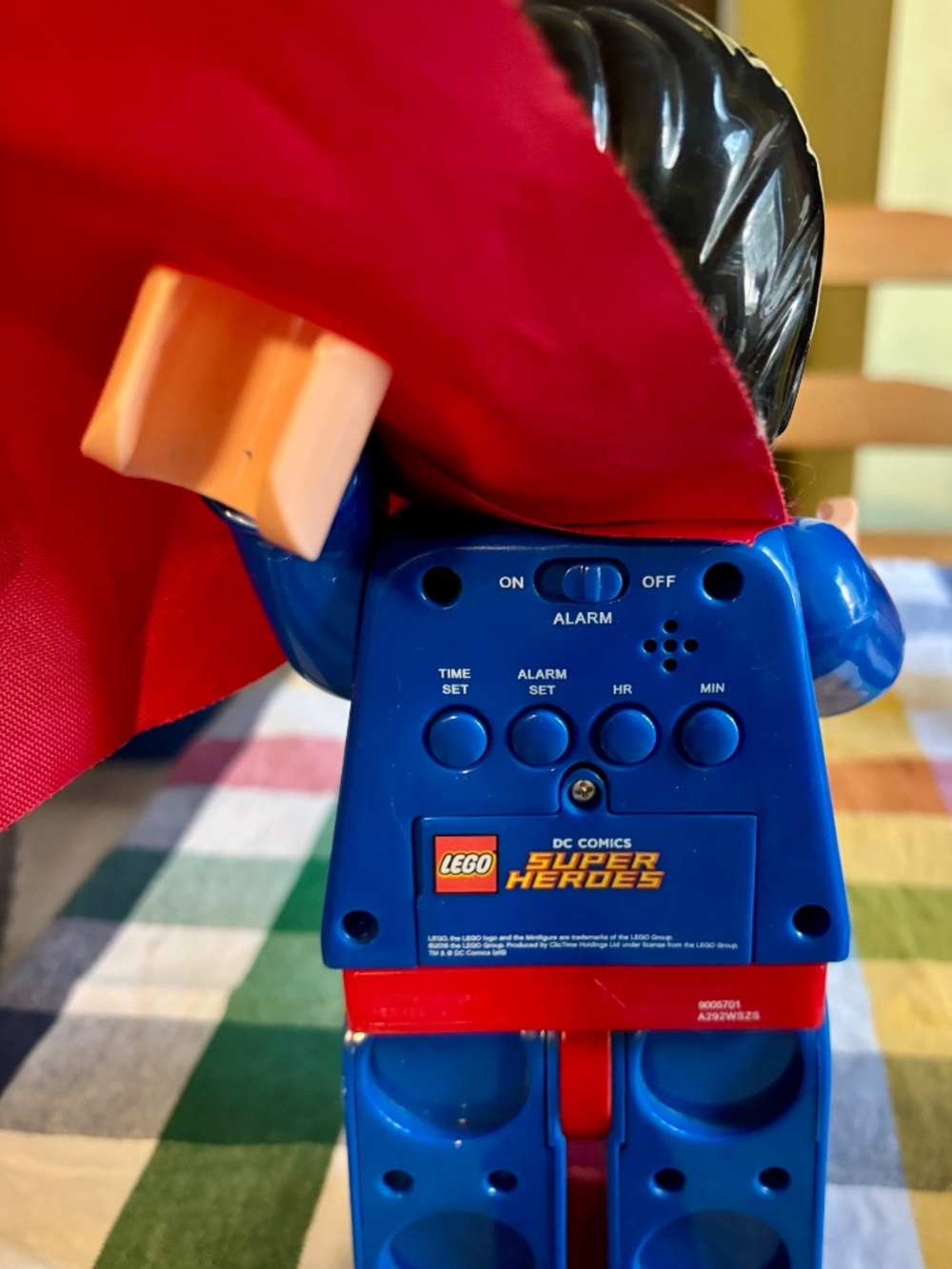LEGO DC Super Heroes "SUPERMAN" Figure Alarm CLOCK. EXCELLENT condition. - Picture 3 of 5